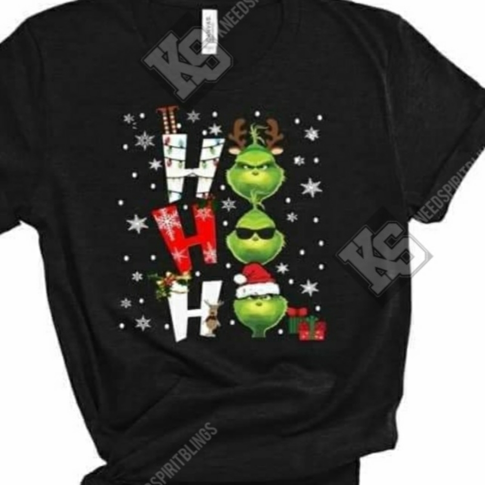 Ho Ho‎ Ho Grinch Christmas Tee